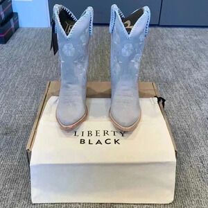 Liberty Black Everest Ice Floral Mid Boots